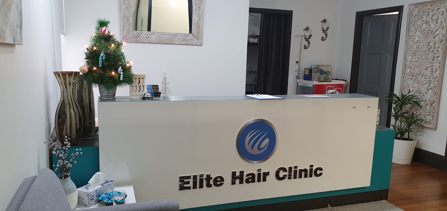 Elite hair FUE clinic office sydney Desk